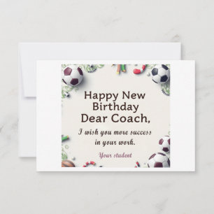 Happy Birthday Card für den Reisebus Dankeskarte