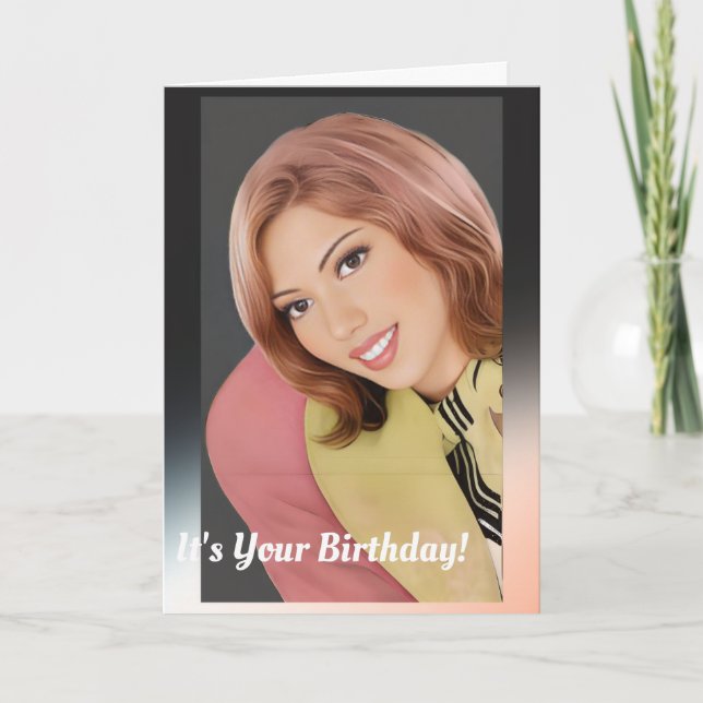 Happy Birthday Card für sie Karte (Vorderseite)