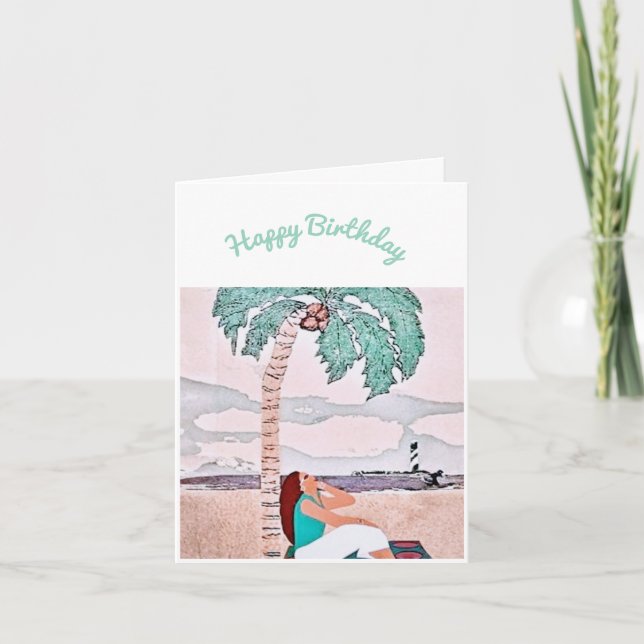 Happy Birthday Card für sie Karte (Vorderseite)