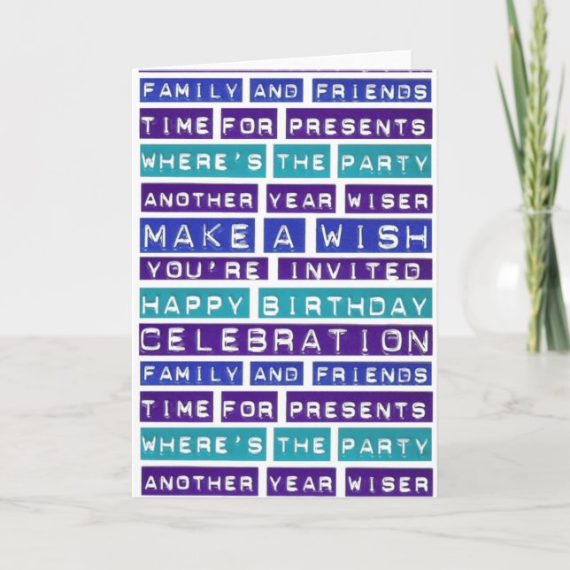 Happy Birthday Card Karte (Vorderseite)