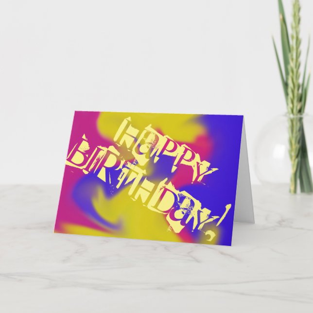 Happy Birthday Card Karte (Vorderseite)
