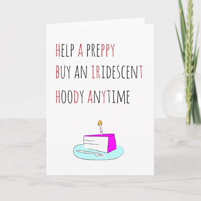 Happy Birthday Card Karte (Vorderseite)