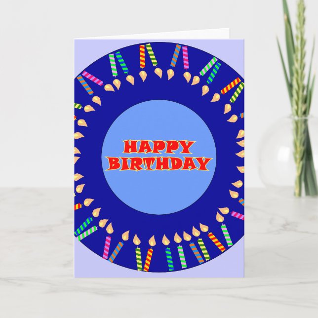 Happy Birthday Card Karte (Vorderseite)