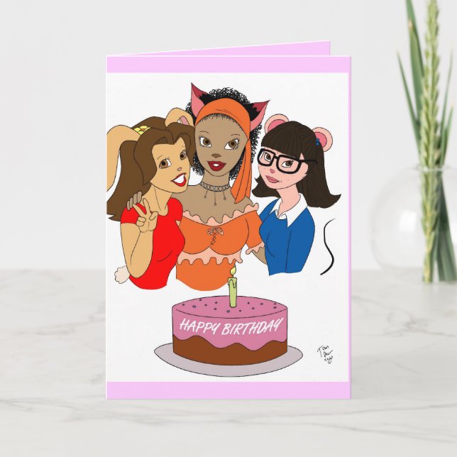 Happy Birthday Card Karte (Vorderseite)