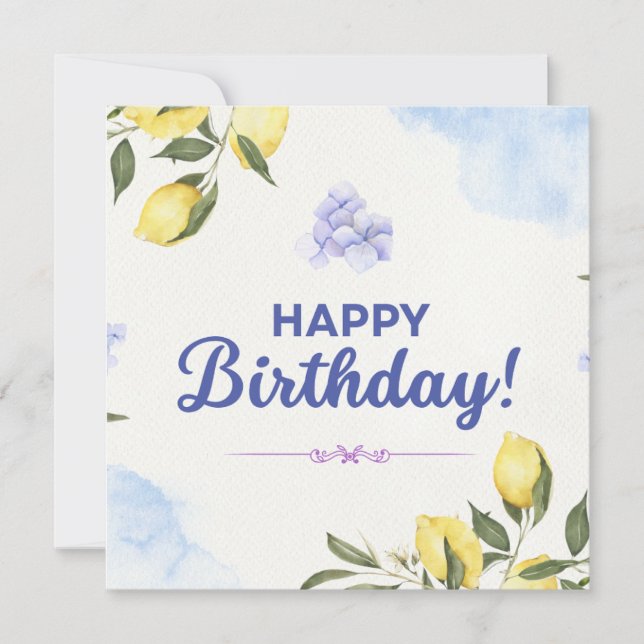 Happy Birthday Card Karte (Vorderseite)