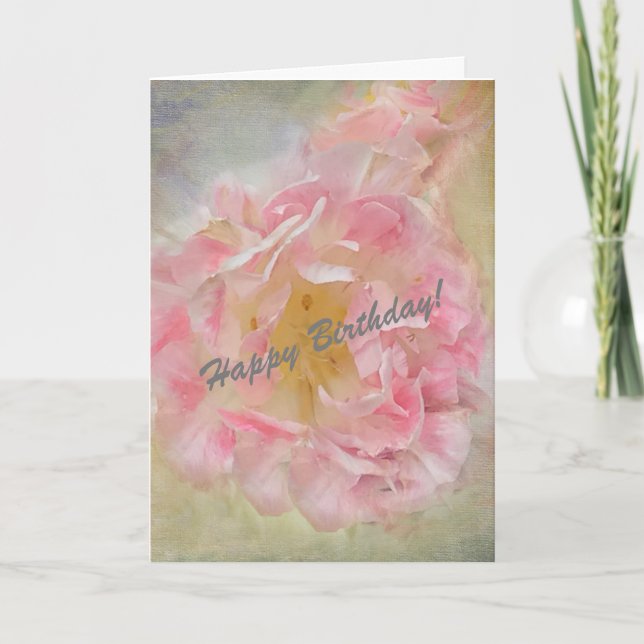 Happy Birthday Card mit schönen Blume (P) Karte (Vorderseite)