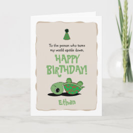 Happy Birthday Card mit Updown Turtle Karte