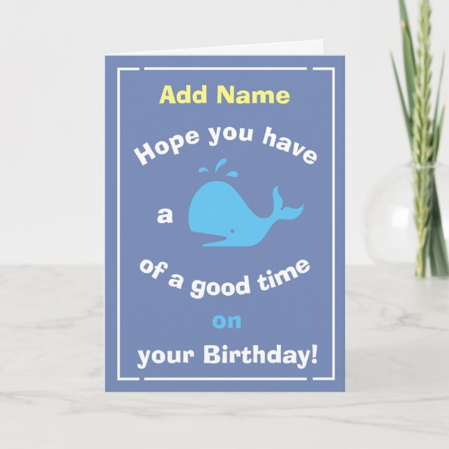 Happy Birthday Card - Personalisieren Sie Front &  Karte (Vorderseite)