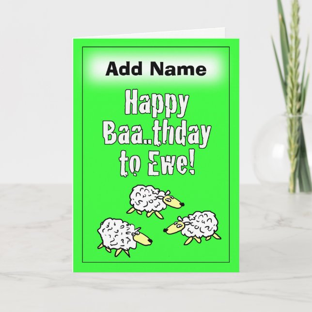 Happy Birthday Card - Personalisieren Sie Front &  Karte (Vorderseite)