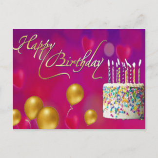 Happy Birthday Card Postkarte