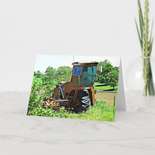 Happy BIrthday Card Traktor Fotograf Karte