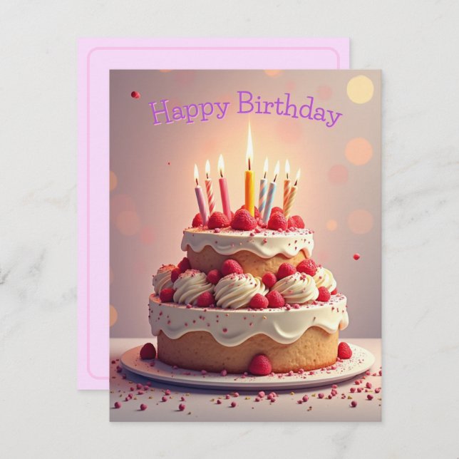 Happy Birthday Card v0.3 Feiertagskarte (Vorne/Hinten)