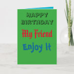 Happy Birthday Card von Best Friend Karte<br><div class="desc">Haben Sie schon einmal gewollt,  Ihrem besten Freund von Ihrer Freundschaft zu erzählen? zum Geburtstag? eine schöne Karte über Ihre Freundschaft:)</div>