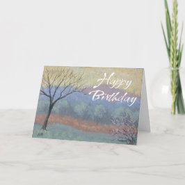 Happy Birthday Card Winter Karte