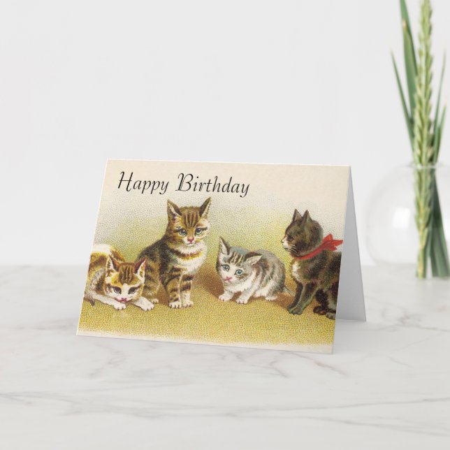 Happy Birthday Cards - Kittys Karte (Vorderseite)
