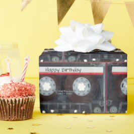 Happy Birthday Cassette Tape Geschenkpapier