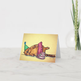 Happy Birthday Cat Dankeskarte