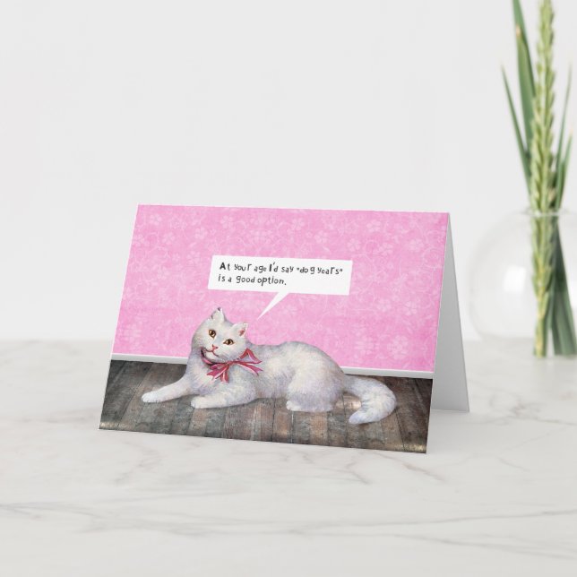 Happy Birthday Cat (Hundeschaffensoption) Karte (Vorderseite)