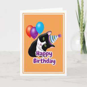 Happy Birthday Cat Karte