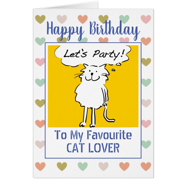 Happy Birthday Cat Lover (Vorne)