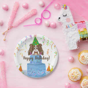 Happy Birthday Cavalier King Charles Spaniel Cake Pappteller