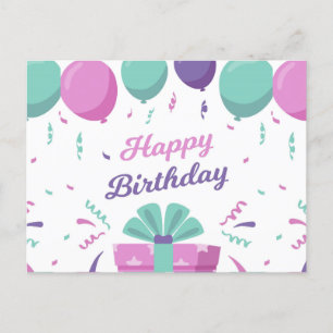 Happy Birthday Celebration Feiertagspostkarte