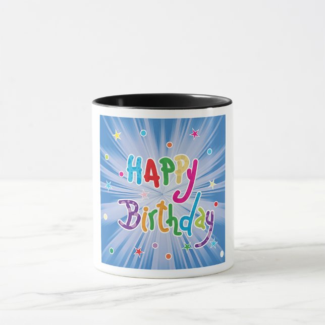 Happy Birthday Celebration Tasse (Von Creator hochgeladen)