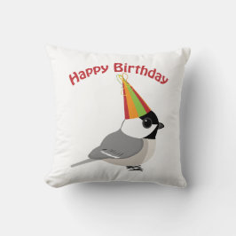 Happy Birthday Chickadee Kissen