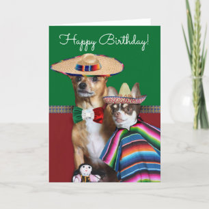 Happy Birthday Chihuahuas Card Karte