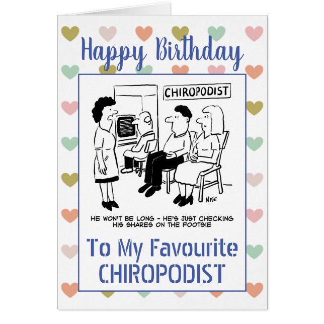 Happy Birthday Chiropodist (Vorne)
