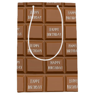 Happy Birthday Chocolate Candy Bar Mittlere Geschenktüte