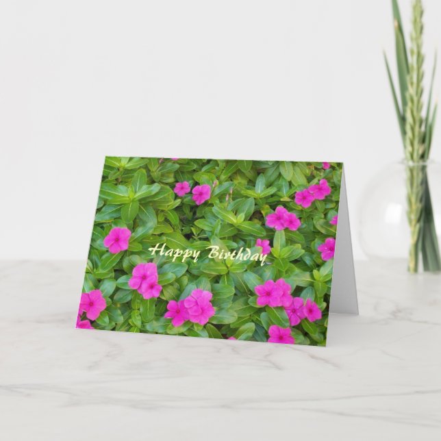 Happy Birthday Christlich Card Pinks Karte (Vorderseite)