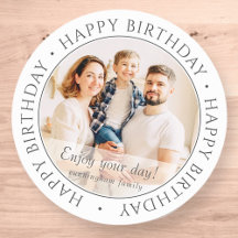 Happy Birthday | Classic Simple Custom Foto