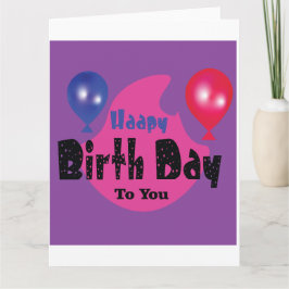 Happy Birthday – Colorful Celebration Party Design Karte