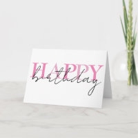 Happy Birthday Colorful Simple