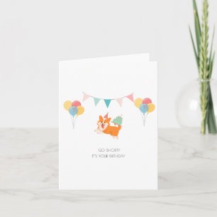 HAPPY BIRTHDAY CORGI CARD FEIERTAGSKARTE