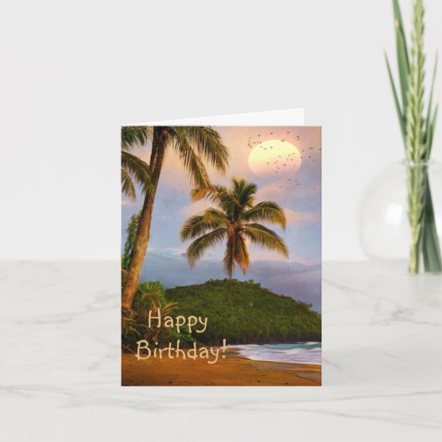 Happy Birthday Costa Rica Karte (Vorderseite)