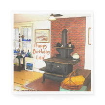 Happy Birthday Country Küche Woodstove