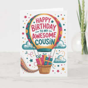 Happy Birthday Cousin Card Karte