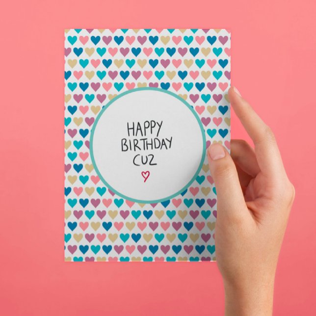 Happy Birthday Cousin Postkarte (Von Creator hochgeladen)