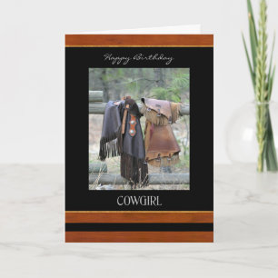 Happy Birthday Cowgirl Card Karte