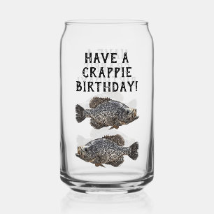 Happy Birthday Crappie Fishing Angler Custom Dosenglas