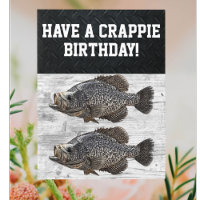 Happy Birthday Crappie Fishing Angler Custom