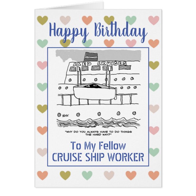 Happy Birthday Cruise Ship Worker (Vorne)