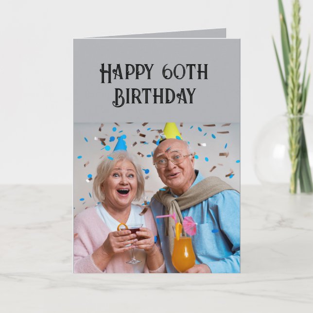 Happy Birthday Custom Age Over the Hill Spaß Karte (Vorderseite)