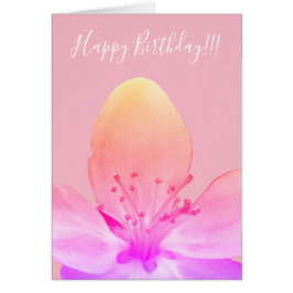 Happy Birthday Custom Floral Grußkarte