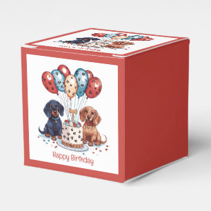 Happy Birthday Dackel Hunde Geschenkschachtel