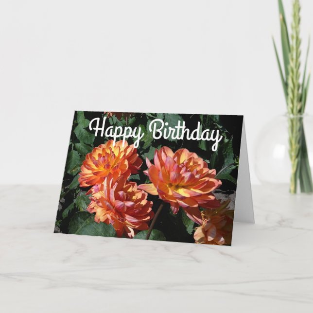 Happy Birthday Dahlia Pam Howden #1 Karte (Vorderseite)
