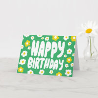 HAPPY BIRTHDAY Daisis Bubble Letters CUSTOM Bday