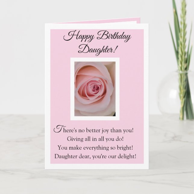 Happy Birthday Daughter Card Karte (Vorderseite)